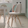 image:imageFlash Furniture Zula Kids Modern Padded Faux Faux Shearling Accent Chair  Padded OffWhite Faux Shearling Upholstery  Beechwood Legs