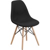 image:imageFlash Furniture 2 Pack Elon Series Milan Patchwork Fabric Chair with Wooden LegsGenoa Black