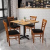 image:imageFlash Furniture 2 Pack HERCULES Series Ladder Back Cherry Wood Restaurant Chair  Burgundy Vinyl SeatBlack Vinyl SeatCherry Wood Frame