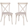 image:imageFlash Furniture 2pack Advantage White Resin XBack ChairWhite