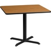 image:imageFlash Furniture 36 Square Natural Laminate Table Top with 30 x 30 Table Height BaseNatural