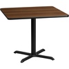 image:imageFlash Furniture 36 Square Natural Laminate Table Top with 30 x 30 Table Height BaseWalnut