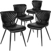 image:imageFlash Furniture 4 Pack Bristol Contemporary Upholstered Chair in Black VinylBlack Vinyl