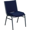 image:imageFlash Furniture 4 Pack HERCULES Series Heavy Duty Black Dot Fabric Stack ChairNavy Blue Patterned Fabric
