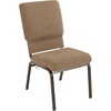 image:imageFlash Furniture Advantage Navy Church Chairs 185 in WideMixed Tan FabricGold Vein Frame