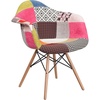image:imageFlash Furniture Alonza Series Milan Patchwork Fabric Chair with Wooden Legs