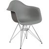 image:imageFlash Furniture Alonza Series White Plastic Chair with Chrome BaseMoss Gray