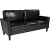 image:imageFlash Furniture Bari Upholstered Sofa in Black LeatherSoft