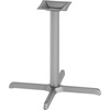 image:imageFlash Furniture Beverly 30 x 30 Restaurant Table XBase with 3 Diameter Table Height Column Commercial XBase Cast Iron Restaurant Table Base SilverSolid