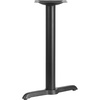 image:imageFlash Furniture Beverly 5 x 22 Restaurant Table TBase with 3 Diameter Table Height Column Commercial TBase Cast Iron Restaurant Table Base SilverBlack