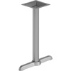 image:imageFlash Furniture Beverly 5 x 22 Restaurant Table TBase with 3 Diameter Table Height Column Commercial TBase Cast Iron Restaurant Table Base SilverSilver