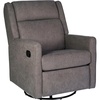 image:imageFlash Furniture Cash Swivel Glider Rocking Recliner Manual Recliner with 360 Degree Swivel for Living Room Bedroom or Nursery Fabric Upholstered Dark GrayDark Gray