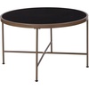 image:imageFlash Furniture Chelsea Collection Black Glass Coffee Table with Matte Gold Frame
