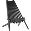 image:imageFlash Furniture Delia Commercial IndoorOutdoor Wood Folding Chair Low Profile Lounge for Patio Porch or Garden Versatile WeatherResistant Acacia Wood BrownBlack