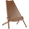 image:imageFlash Furniture Delia Commercial IndoorOutdoor Wood Folding Chair Low Profile Lounge for Patio Porch or Garden Versatile WeatherResistant Acacia Wood BrownBrown