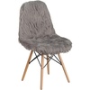 image:imageFlash Furniture Dinings 1 PackSponge Fabric Steel Beechwood Light PinkCharcoal Gray