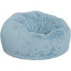 image:imageFlash Furniture Duncan Sherpa Bean Bag Chair Classic Refillable Bean Bag Chair for Kids and Teens Large GrayTeal Furry