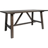 image:imageFlash Furniture Eli Farmhouse Trestle Coffee Table Rustic Solid Wood Coffee Table XFrame Design Living Room Bedroom Home Office 1975 H Rustic BrownDark Gray