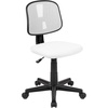 image:imageFlash Furniture Flash Fundamentals MidBack Swivel Task Office Chair with Pivot Back HeightAdjustable Ergonomic Mesh Office Desk Chair BlackWhite
