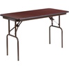 image:imageFlash Furniture Frankie Commercial Grade 4Foot Mahogany Melamine Laminate Folding Banquet Table