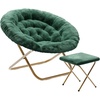 Emerald Fabric/Soft Gold Frame