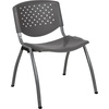 image:imageFlash Furniture HERCULES 5 Pack 880 lb Capacity White Plastic Stack Chair  Comfortable Seating with Durable DesignGrey