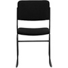 image:imageFlash Furniture HERCULES Series 500 lb Capacity High Density Black Vinyl Stacking Chair with Sled BaseBlack FabricBlack Frame