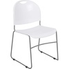 White Plastic/Silver Frame