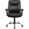 image:imageFlash Furniture HERCULES Series Big amp Tall 400 lb Rated Black Fabric Deep Tufted Swivel Ergonomic Task Office Chair with Adjustable ArmsBlack Leathersoft