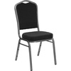 image:imageFlash Furniture HERCULES Series Crown Back Stacking Banquet Chair in Navy Blue Dot Patterned Fabric  Gold Vein FrameBlack Dot Patterned FabricSilver Vein Frame