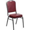 Burgundy Vinyl/Silver Vein Frame