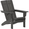 image:imageFlash Furniture Halifax Adirondack Chair with Cup Holder Weather Resistant Poly Resin Adirondack Chair RedGrey