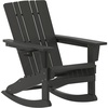 image:imageFlash Furniture Halifax Adirondack Rocking Chair with Cup Holder Weather Resistant Poly Resin Adirondack Rocking Chair BlueBlack