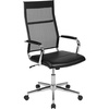 image:imageFlash Furniture Hansel High Back Black LeatherSoft Contemporary Panel Executive Swivel Office ChairBlack