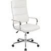 image:imageFlash Furniture Hansel High Back Black LeatherSoft Contemporary Panel Executive Swivel Office ChairWhite