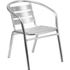 image:imageFlash Furniture Heavy Duty Commercial Aluminum IndoorOutdoor Restaurant Stack Chair with Triple Slat BackSet of 1