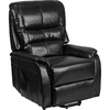 image:imageFlash Furniture Hercules  Cognac LeatherSoft Power Lift Recliner for ElderlyBlack Leathersoft
