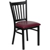 Burgundy Vinyl Seat
