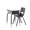Gray Top/Black Chair