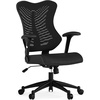 image:imageFlash Furniture Kale High Back Designer Blue Mesh Executive Swivel Ergonomic Office Chair with Adjustable ArmsBlack Mesh