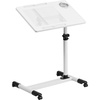 image:imageFlash Furniture Macon Black Adjustable Height Steel Mobile Computer DeskWhite