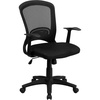 image:imageFlash Furniture Manny MidBack Designer Black Mesh Swivel Task Office Chair with Arms