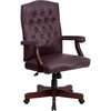 image:imageFlash Furniture Martha Washington Burgundy LeatherSoft Executive Swivel Office Chair with ArmsBurgundy Leathersoft