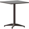 image:imageFlash Furniture Mellie 235 Square Aluminum IndoorOutdoor Table with BaseBronze