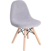 image:imageFlash Furniture Modern Zula Kids Modern Padded Armless Faux Sherpa Accent Chairs with Beechwood Legs  Gray