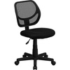 image:imageFlash Furniture Neri Low Back Black Mesh Swivel Task Office Chair with Curved Square BackBlack