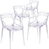 image:imageFlash Furniture Nesting Series Transparent Stacking Side ChairSet of 4