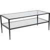 image:imageFlash Furniture Newport Collection Glass Coffee Table with Black Metal FrameCoffee Table