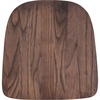 image:imageFlash Furniture Perry Rustic Walnut Wood Seat for Colorful Metal ChairsSet of 1