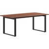 image:imageFlash Furniture Redmond Conference Table with UFrame Base Commercial Water and Scratch Resistant Laminate Finish PVC Edge Heavy Duty Steel Frame 72x36 Gray OakWalnut